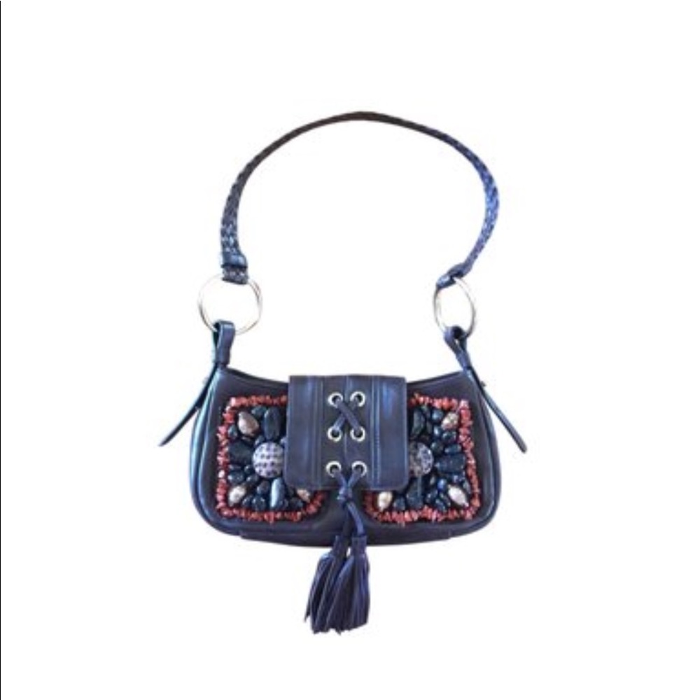🥳SOLD LIM EDITION YSL BEADED CORSET BAG - Picture 1 of 8